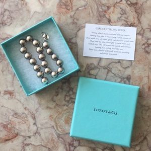 Sterling Silver Tiffany Ball Bracelet - w box